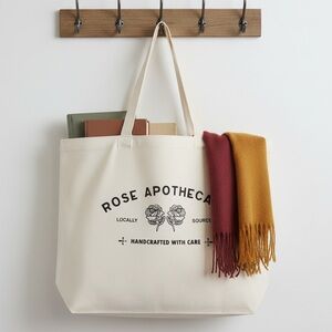 Schitts Creek Rose Apothecary Canvas Tote Bag NWOT